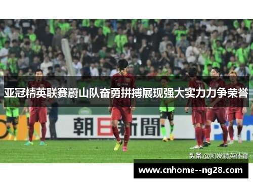 亚冠精英联赛蔚山队奋勇拼搏展现强大实力力争荣誉